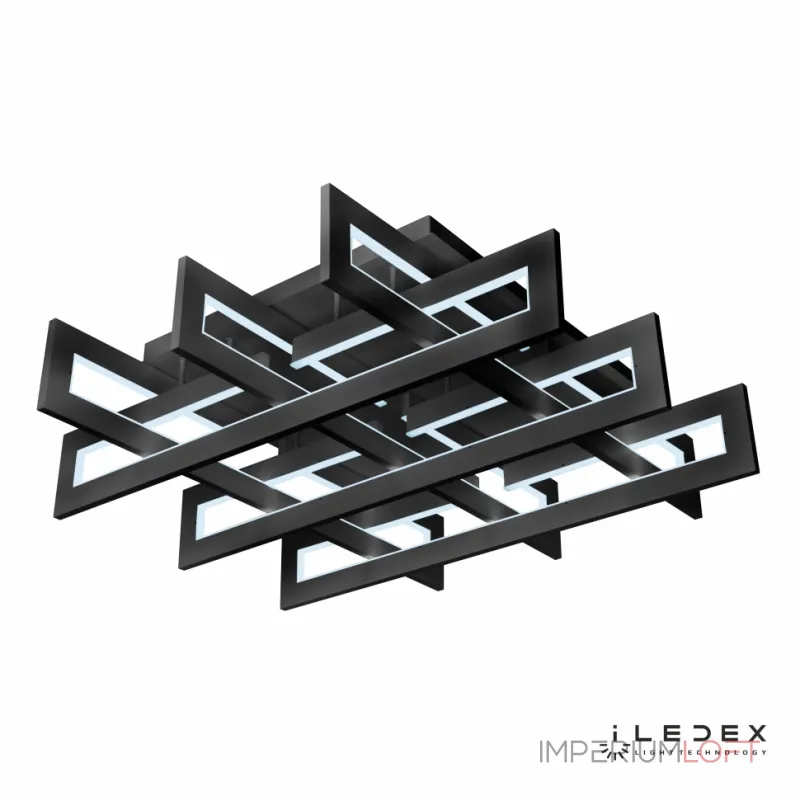 Потолочный светильник iLedex Stalker 9082-800*800-X 192W Чёрный