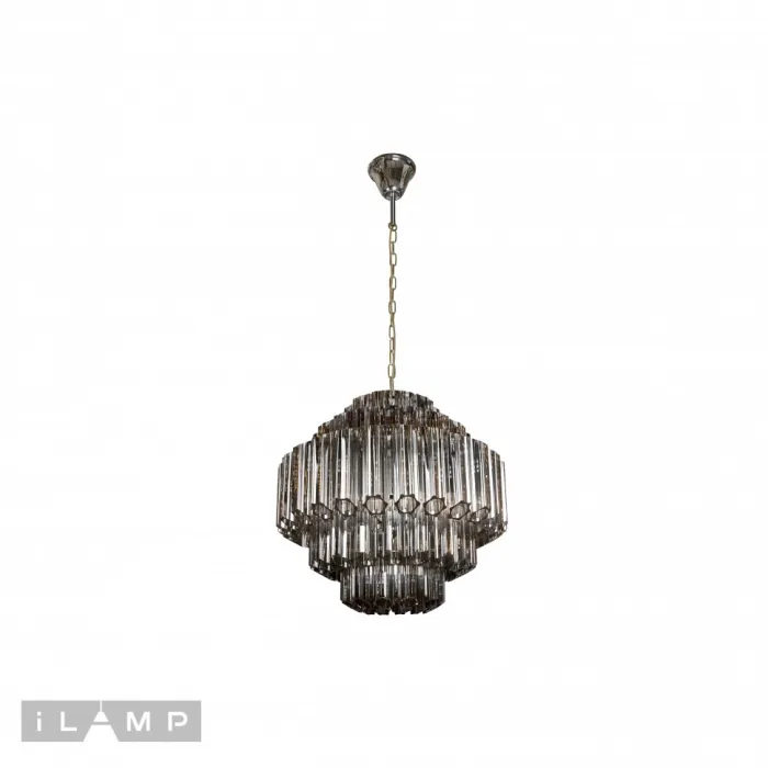 Подвесная люстра iLamp Destiny MD0267-7A CHROME+SMOKY GRAY от ImperiumLoft