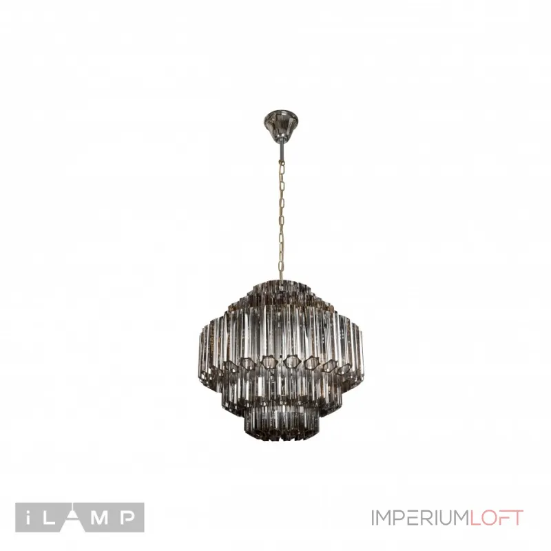 Подвесная люстра iLamp Destiny MD0267-7A CHROME+SMOKY GRAY