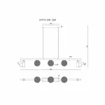 Подвесной светильник iLEDEX Telescope C4774-100 SGD