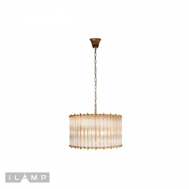 Подвесная люстра iLamp Manhattan MD0266-4B ANTIQUE BRASS от ImperiumLoft