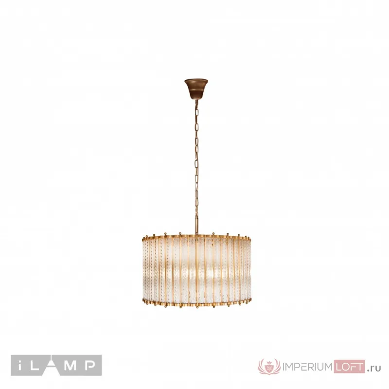 Подвесная люстра iLamp Manhattan MD0266-4B ANTIQUE BRASS от ImperiumLoft