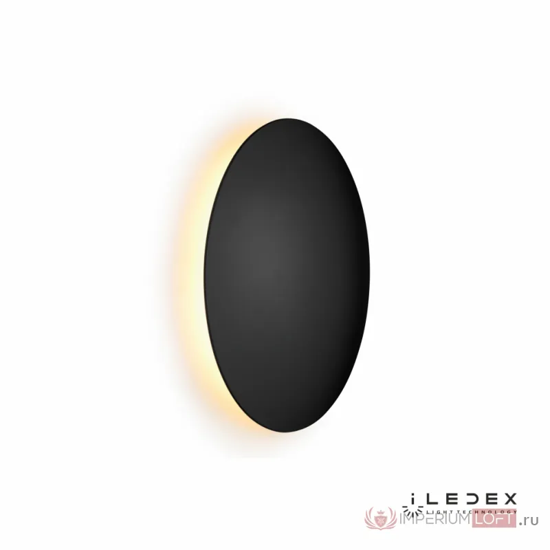 Настенный светильник iLedex Lunar ZD8102-18W 3000K matt black от ImperiumLoft