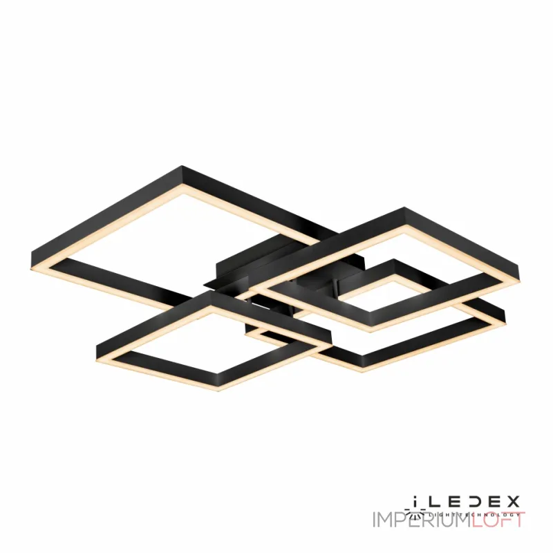 Потолочный светильник iLedex Grace 8139-400+350-X-T 3000-6000K Чёрный Потолочный светильник iLedex Grace 8139-400+350-X-T 3000-6000K Чёрный