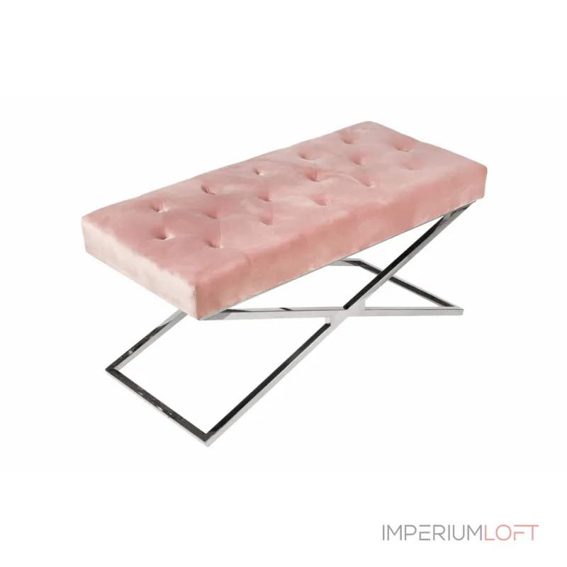 Банкетка ArtHomeDecor Cross ID-78 CR Pink