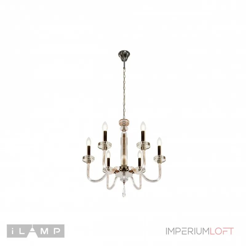 Подвесная люстра iLamp Vibe P9474-6 Nickel