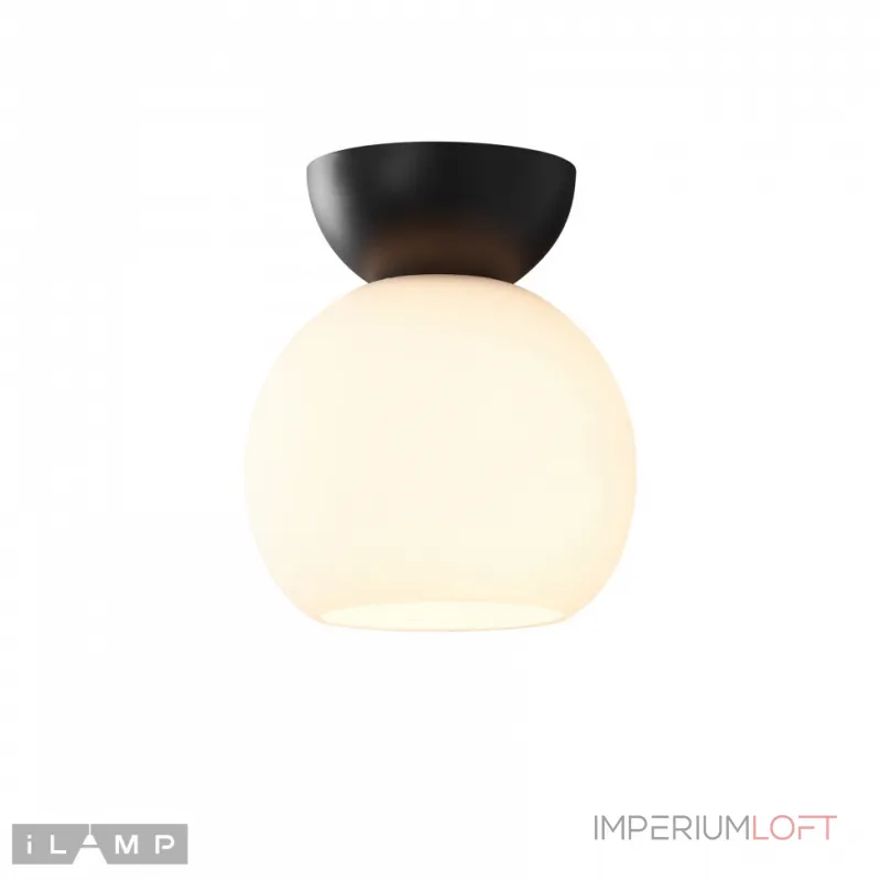 Светильник потолочный iLamp Mono C6079-1 BK+WH
