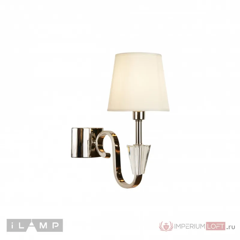 Настенный светильник iLamp Alesti W2424-1 Nickel от ImperiumLoft