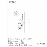 Настенный светильник iLedex ROYAL 6007W/S - 8W - 3000K GOLD