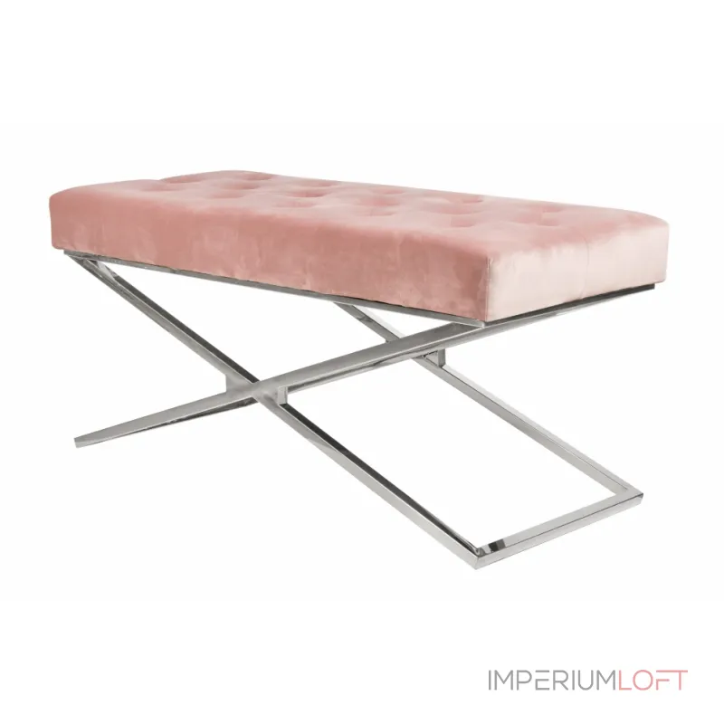Банкетка ArtHomeDecor Cross ID-78 CR Pink