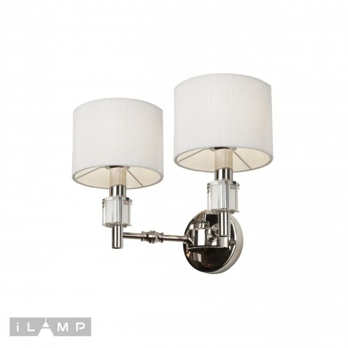 Настенный светильник iLamp Alexa W2404-2 Nickel от ImperiumLoft