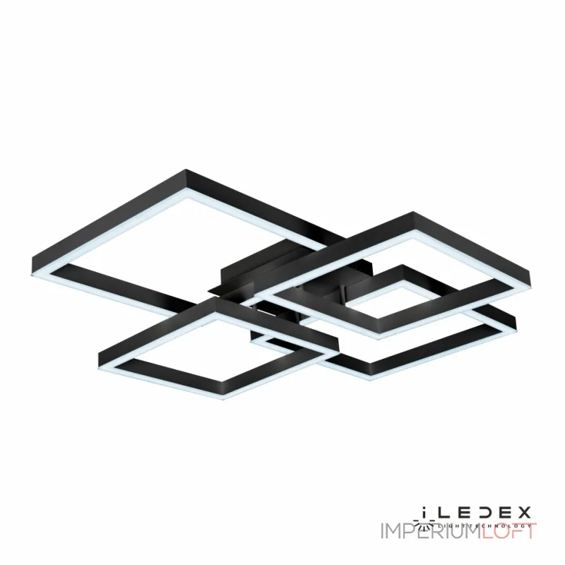 Потолочный светильник iLedex Grace 8139-400+350-X-T 3000-6000K Чёрный Потолочный светильник iLedex Grace 8139-400+350-X-T 3000-6000K Чёрный