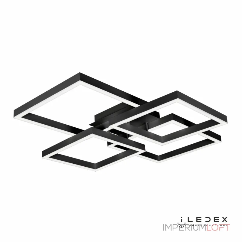 Потолочный светильник iLedex Grace 8139-400+350-X-T 3000-6000K Чёрный Потолочный светильник iLedex Grace 8139-400+350-X-T 3000-6000K Чёрный