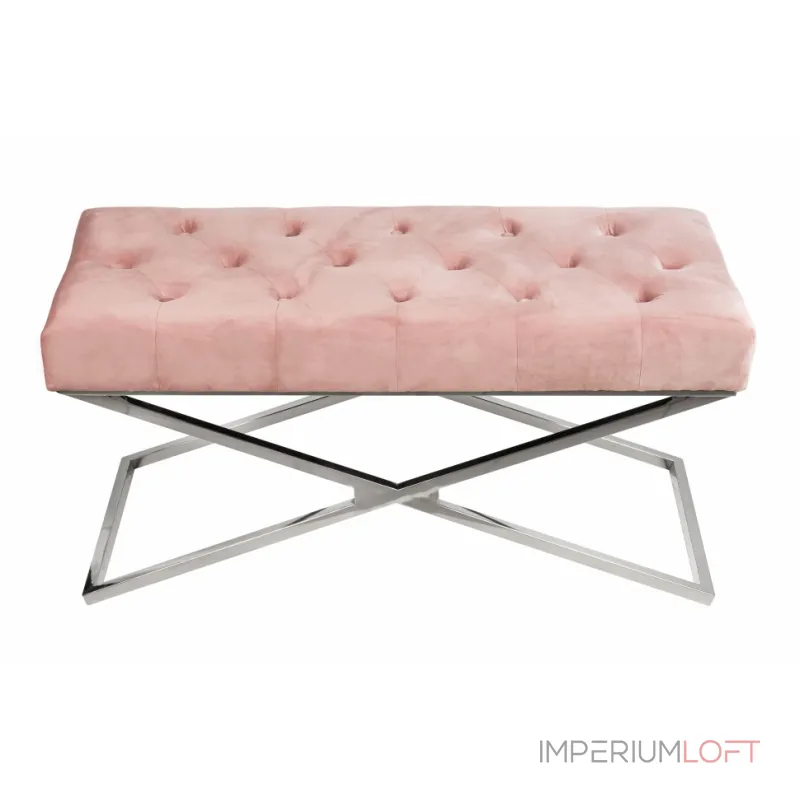 Банкетка ArtHomeDecor Cross ID-78 CR Pink