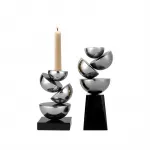 Подсвечник iLedex FRAGMENT 6932 L SILVER & BLACK
