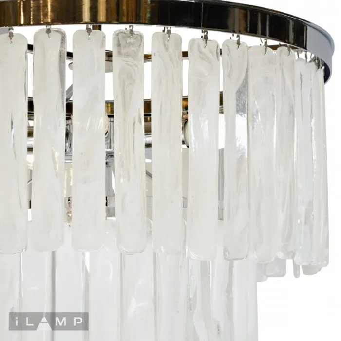 Подвесная люстра iLamp Ice 10529-5+1P Хром от ImperiumLoft