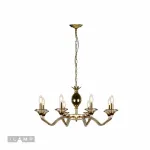 Подвесная люстра iLamp Flo YT2049-8 Золото+Коньяк от ImperiumLoft