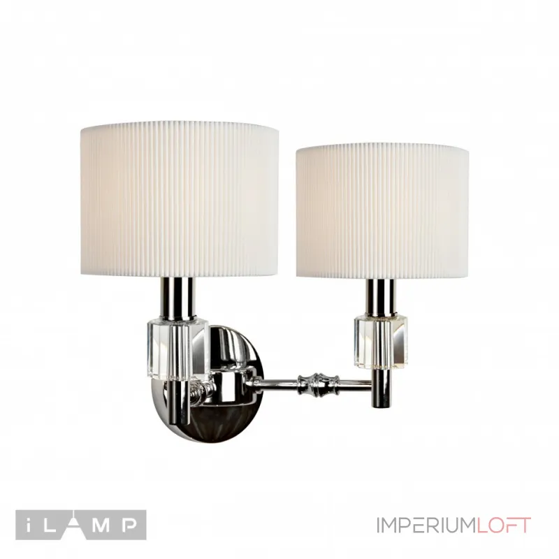Настенный светильник iLamp Alexa W2404-2 Nickel от ImperiumLoft
