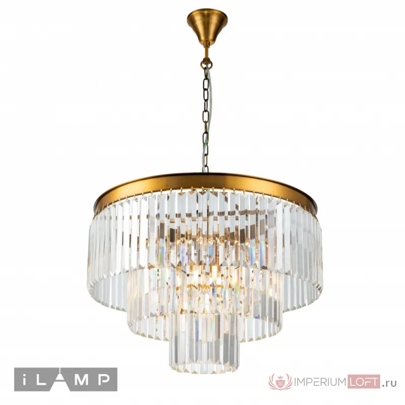 Подвесная люстра iLamp Triumph 7383/8P BRASS от ImperiumLoft