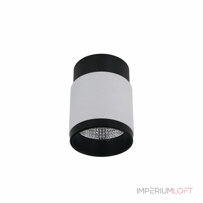 Светильник накладной iLEDEX Delta 1955-10W-3000K-36 BK+WH