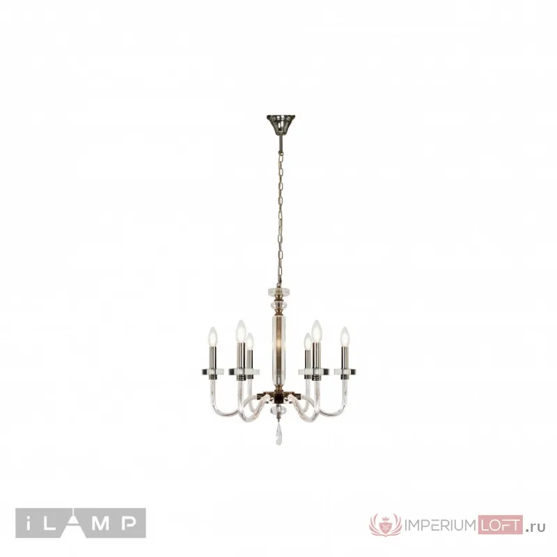 Подвесная люстра iLamp Vibe P9474-6 Nickel от ImperiumLoft