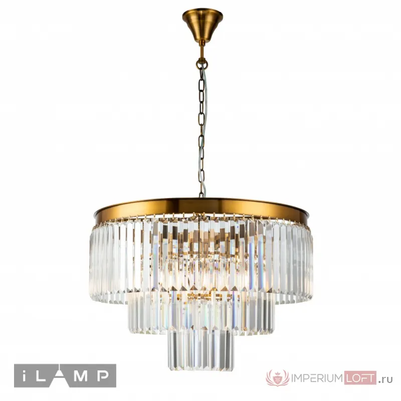 Подвесная люстра iLamp Triumph 7383/8P BRASS от ImperiumLoft