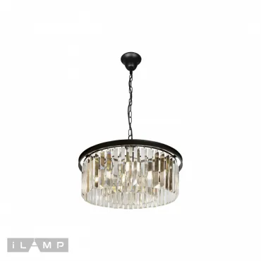 Подвесная люстра iLamp Triumph 6102-600 Черная от ImperiumLoft