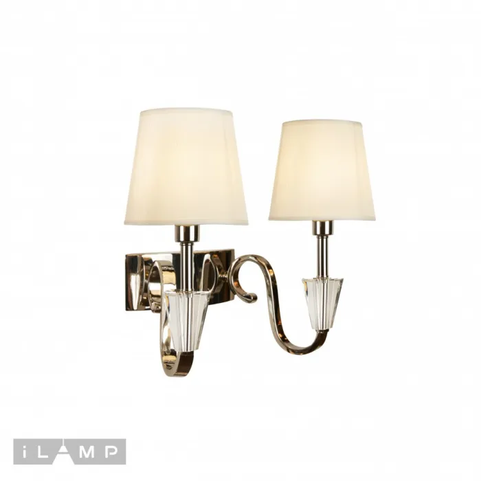 Настенный светильник iLamp Alesti W2424-2 Nickel от ImperiumLoft