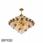 Подвесная люстра iLamp Rockfeller 100D-18 Matt Bronze от ImperiumLoft