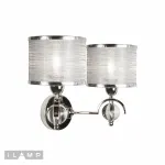 Настенный светильник iLamp Chelsea W2400-2 Nickel от ImperiumLoft