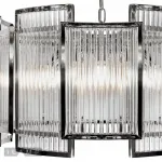 Подвесная люстра iLamp Tribeca MD0276-6C CHROME+SMOKY GRAY