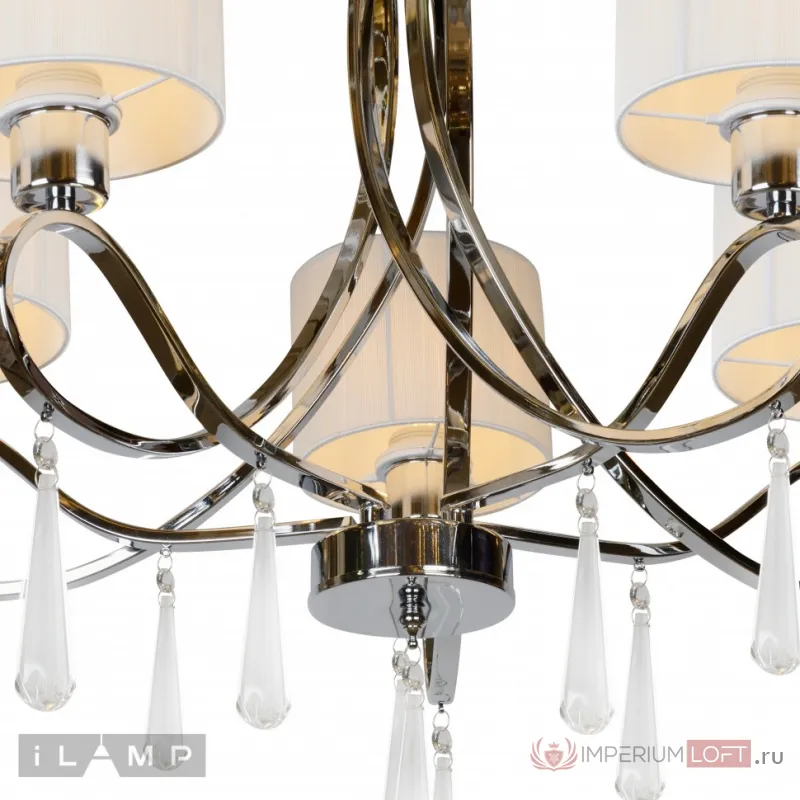 Подвесная люстра iLamp Bella RM1029/5 Хром от ImperiumLoft