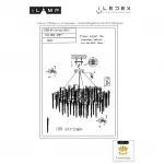 Подвесная люстра iLAMP Savage 8813-D600 GD