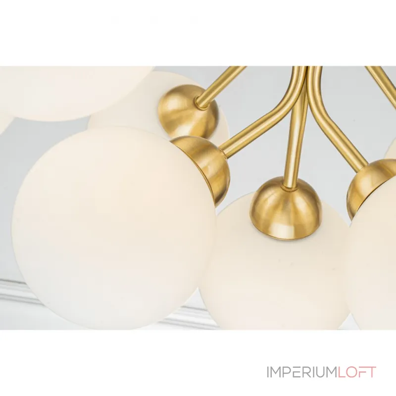 Люстра на штанге Belfast Bryson L-8130-6+3 BR GL Люстра на штанге Belfast Bryson L-8130-6+3 BR GL