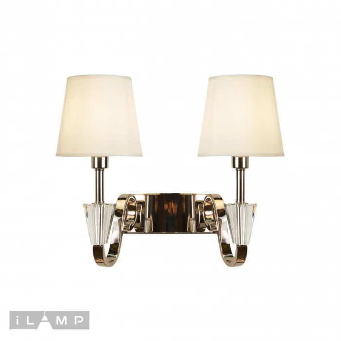 Настенный светильник iLamp Alesti W2424-2 Nickel от ImperiumLoft