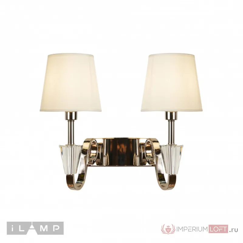 Настенный светильник iLamp Alesti W2424-2 Nickel от ImperiumLoft