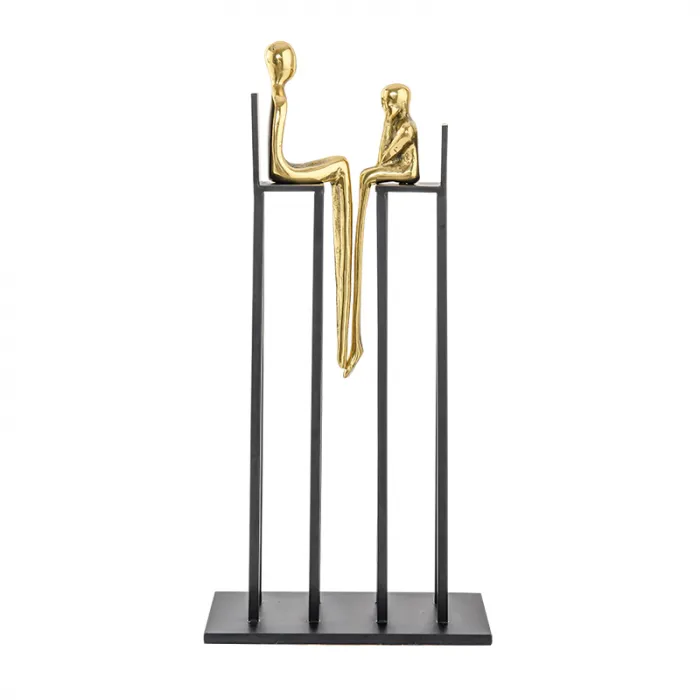Статуэтка настольная iLedex DISCUSSION 4808 BRASS & BLACK от ImperiumLoft