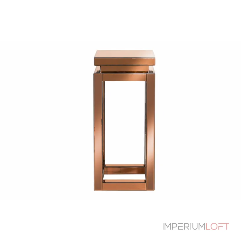 Консоль ArtHomeDecor Tower YJF-017 стекло 30*30*70 янтарный