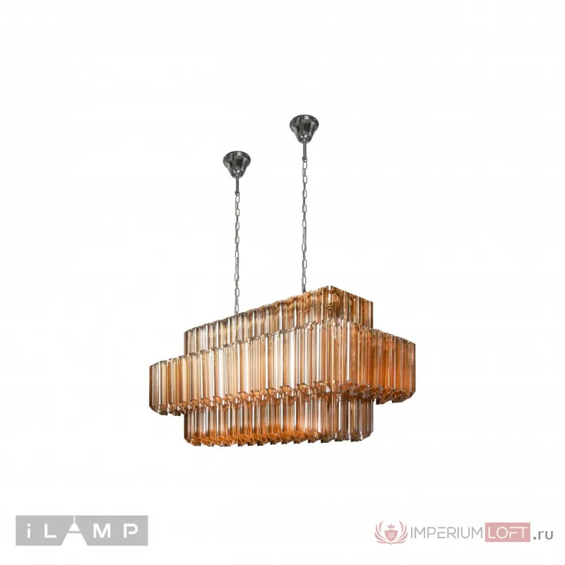Подвесная люстра iLamp Destiny MD0267-14B CHROME+BROWN от ImperiumLoft
