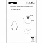 Светильник потолочный iLamp Mono C6079-1 BK+SM от ImperiumLoft