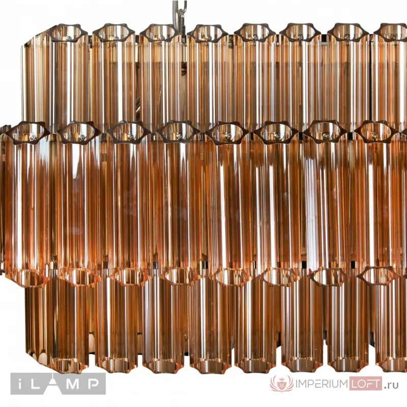 Подвесная люстра iLamp Destiny MD0267-14B CHROME+BROWN от ImperiumLoft