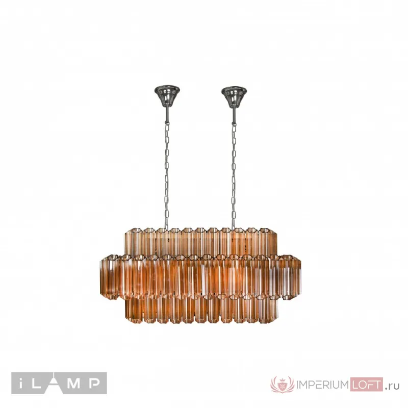 Подвесная люстра iLamp Destiny MD0267-14B CHROME+BROWN от ImperiumLoft