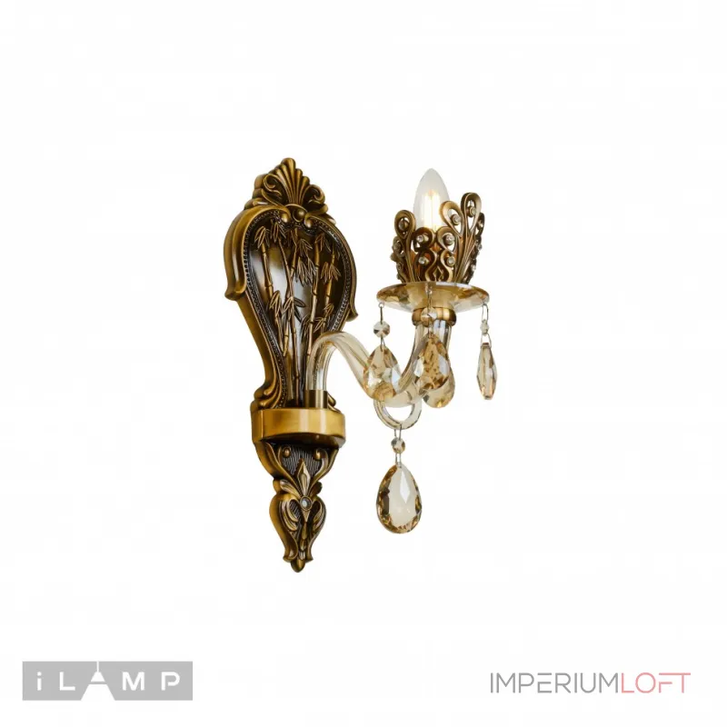 Настенный светильник iLamp Asia 61078/1 Бронзовый Настенный светильник iLamp Asia 61078/1 Бронзовый
