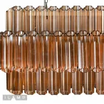 Подвесная люстра iLamp Destiny MD0267-14B CHROME+BROWN