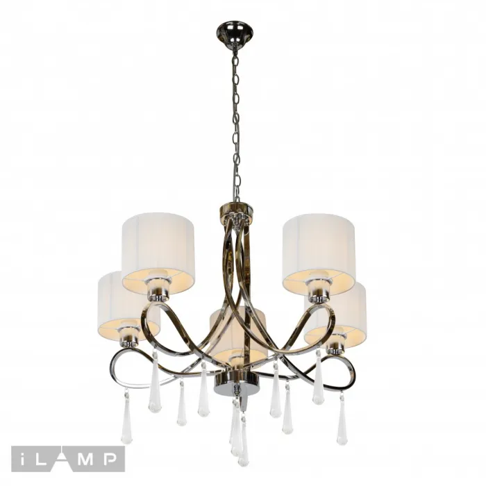 Подвесная люстра iLamp Bella RM1029/5 Хром от ImperiumLoft