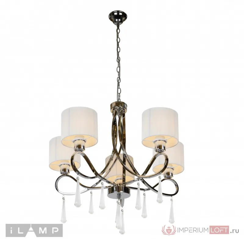 Подвесная люстра iLamp Bella RM1029/5 Хром от ImperiumLoft