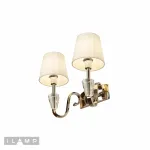 Настенный светильник iLamp Alesti W2424-2 Nickel от ImperiumLoft