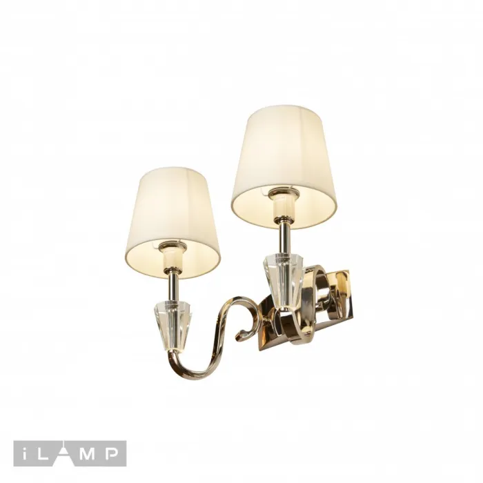 Настенный светильник iLamp Alesti W2424-2 Nickel от ImperiumLoft