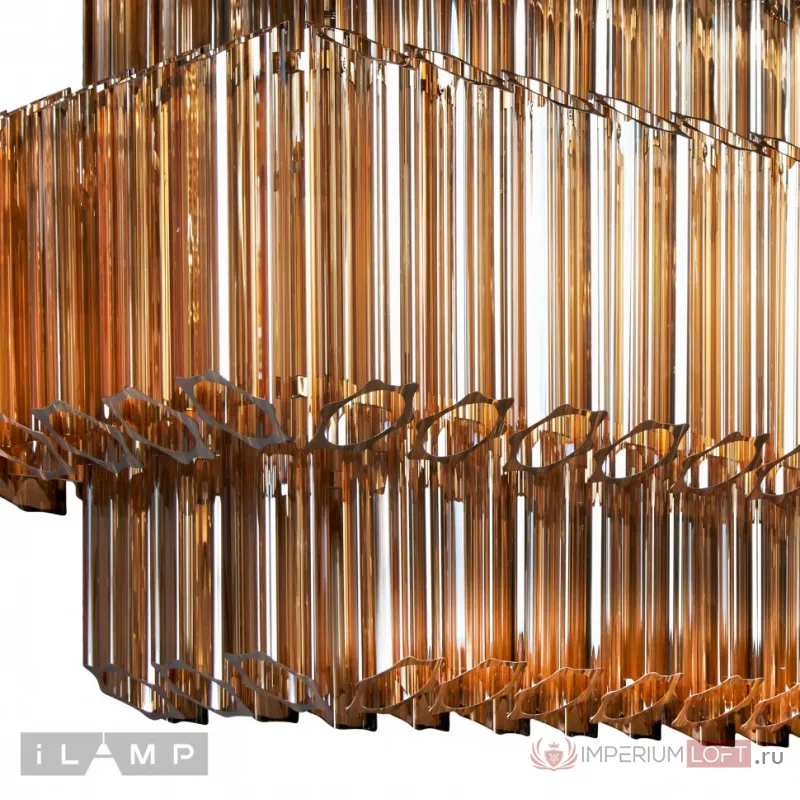 Подвесная люстра iLamp Destiny MD0267-14B CHROME+BROWN от ImperiumLoft