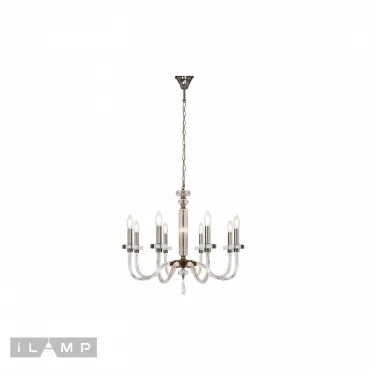 Подвесная люстра iLamp Vibe P9474-8 Nickel от ImperiumLoft